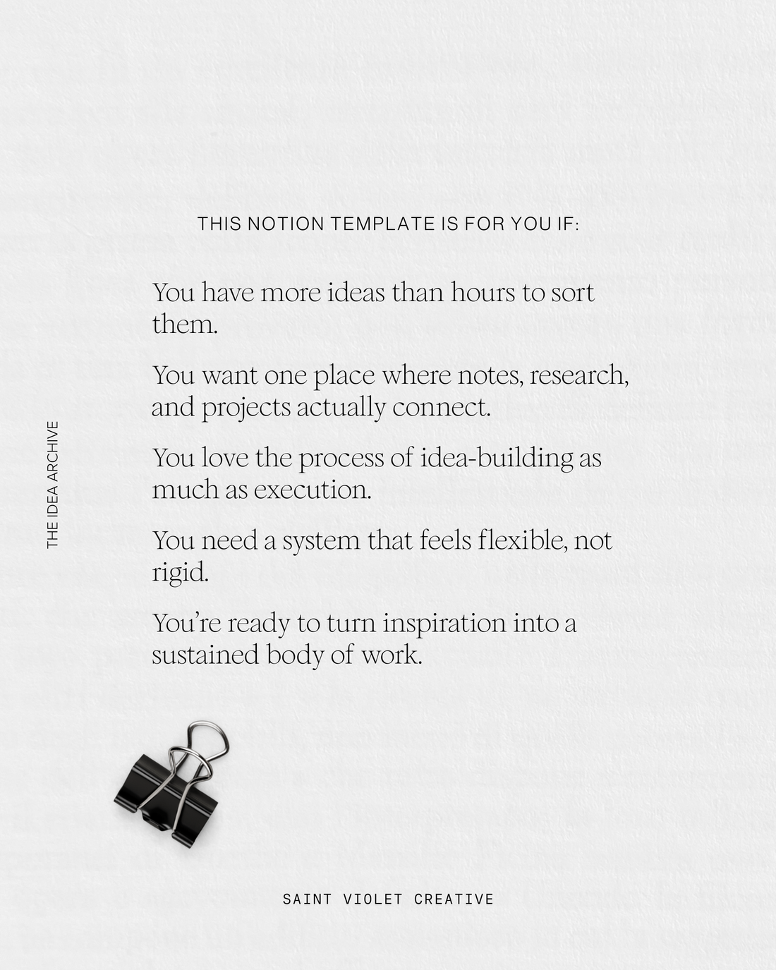 Idea Archive Notion Template