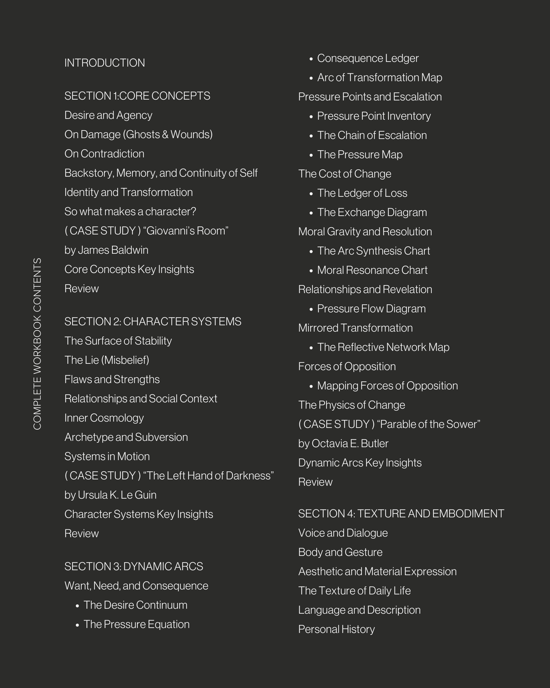 The Character Development Workbook