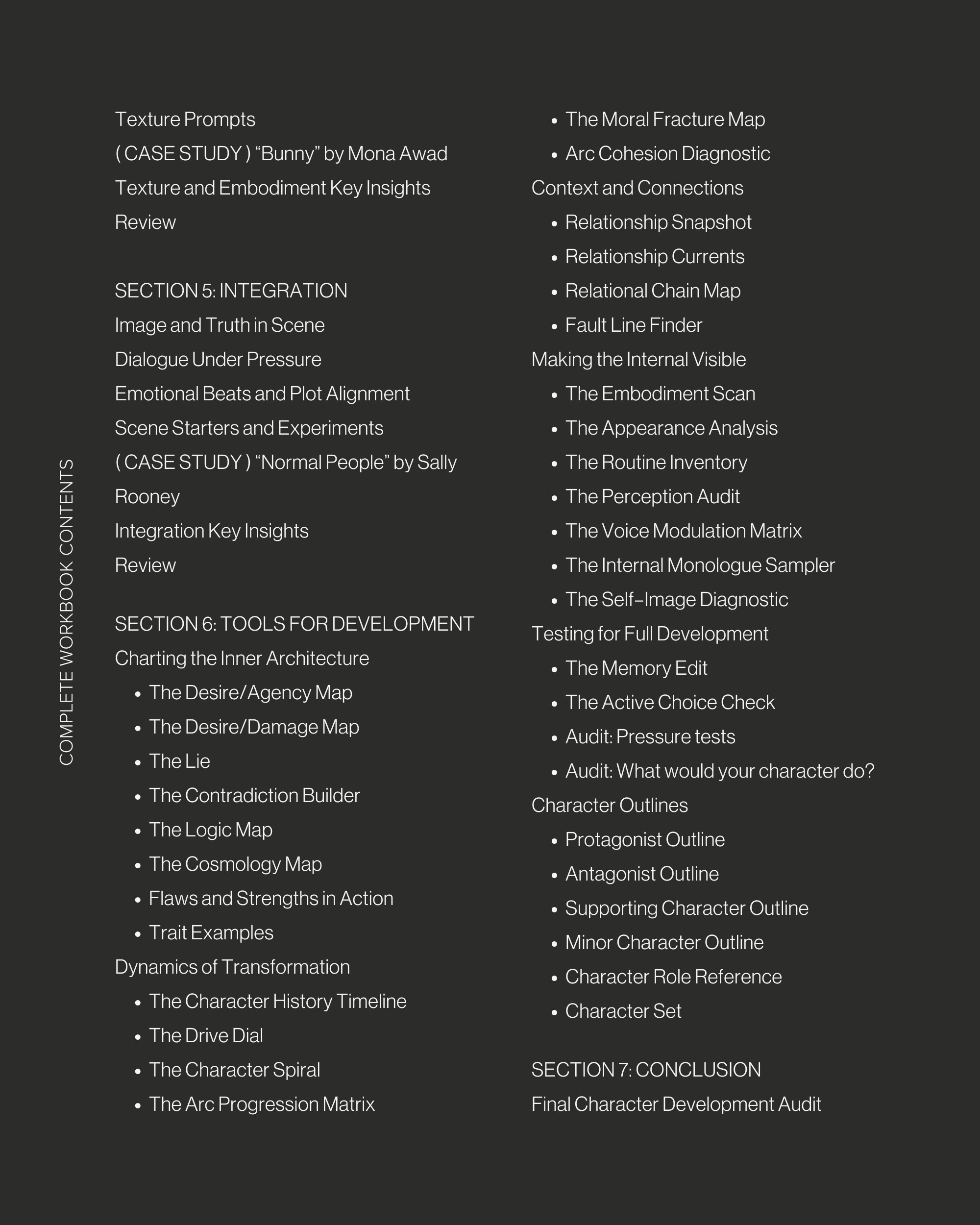 The Character Development Workbook