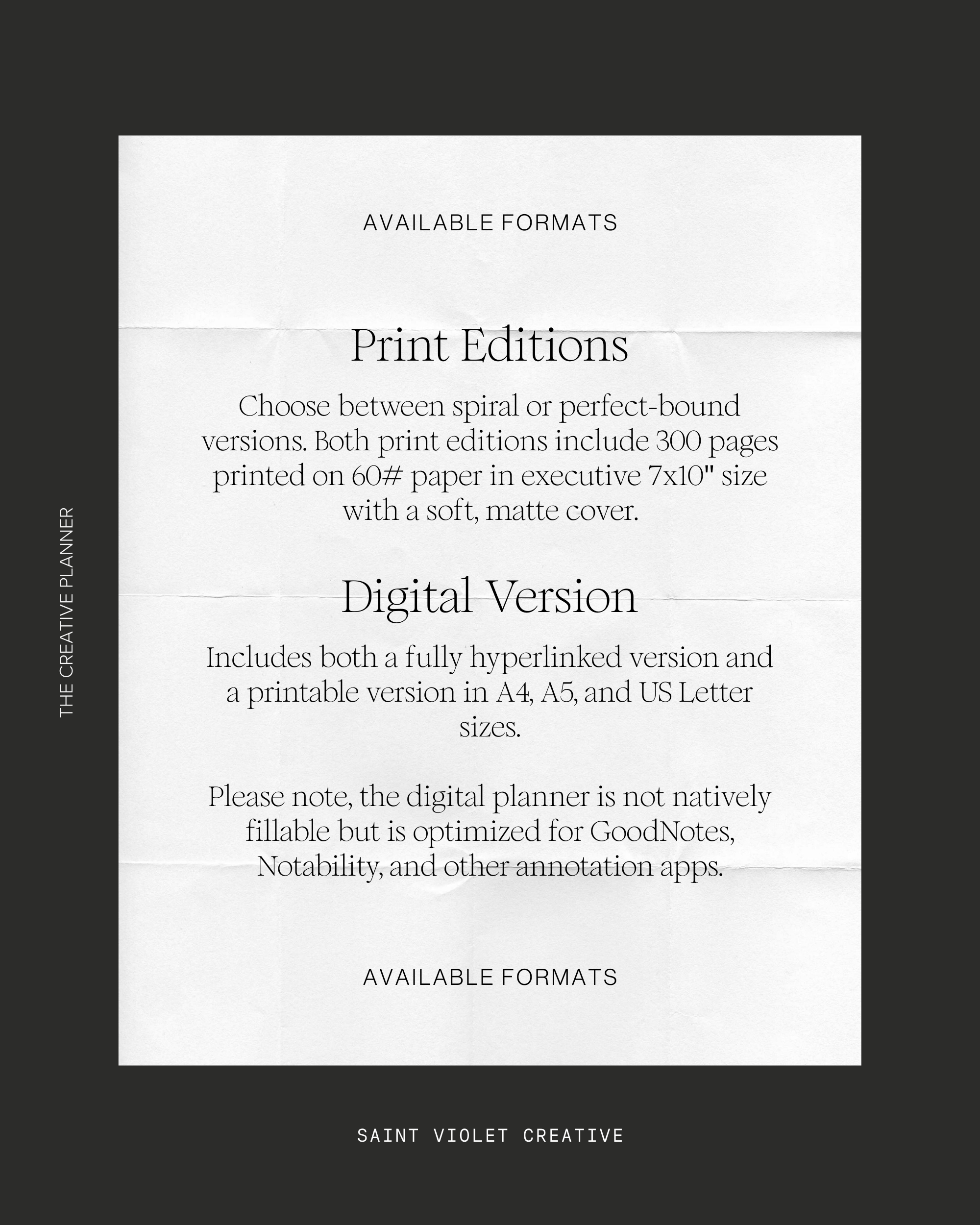 Creative Planner for Artists