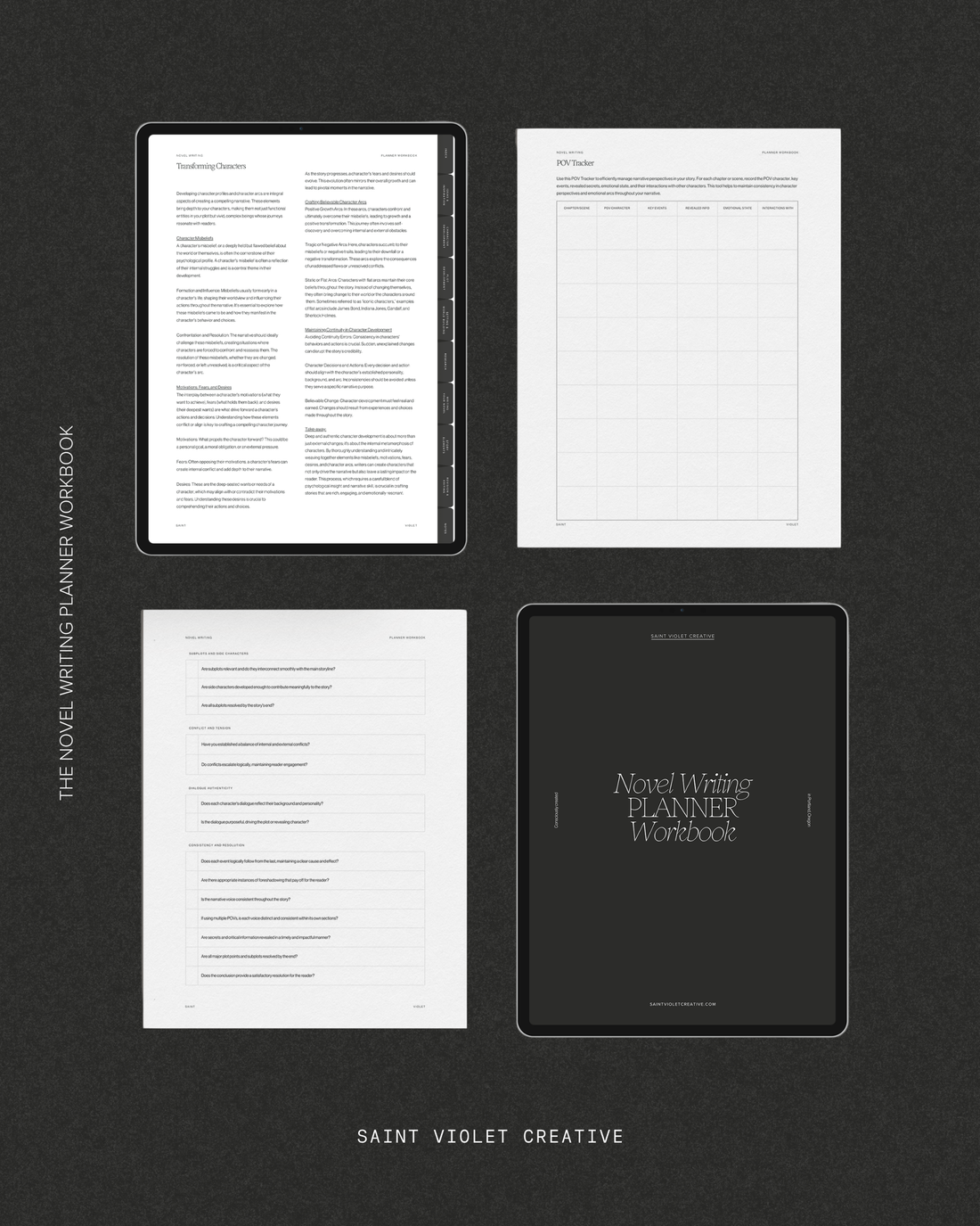Novel Writing Workbook for Authors