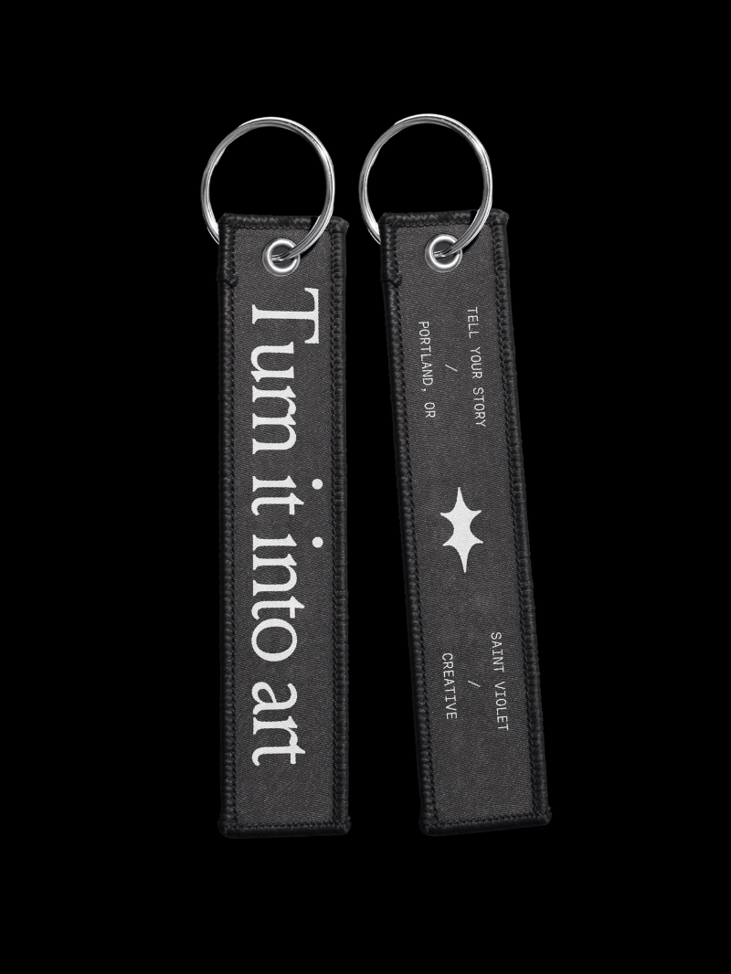 Turn it Into Art Keychain