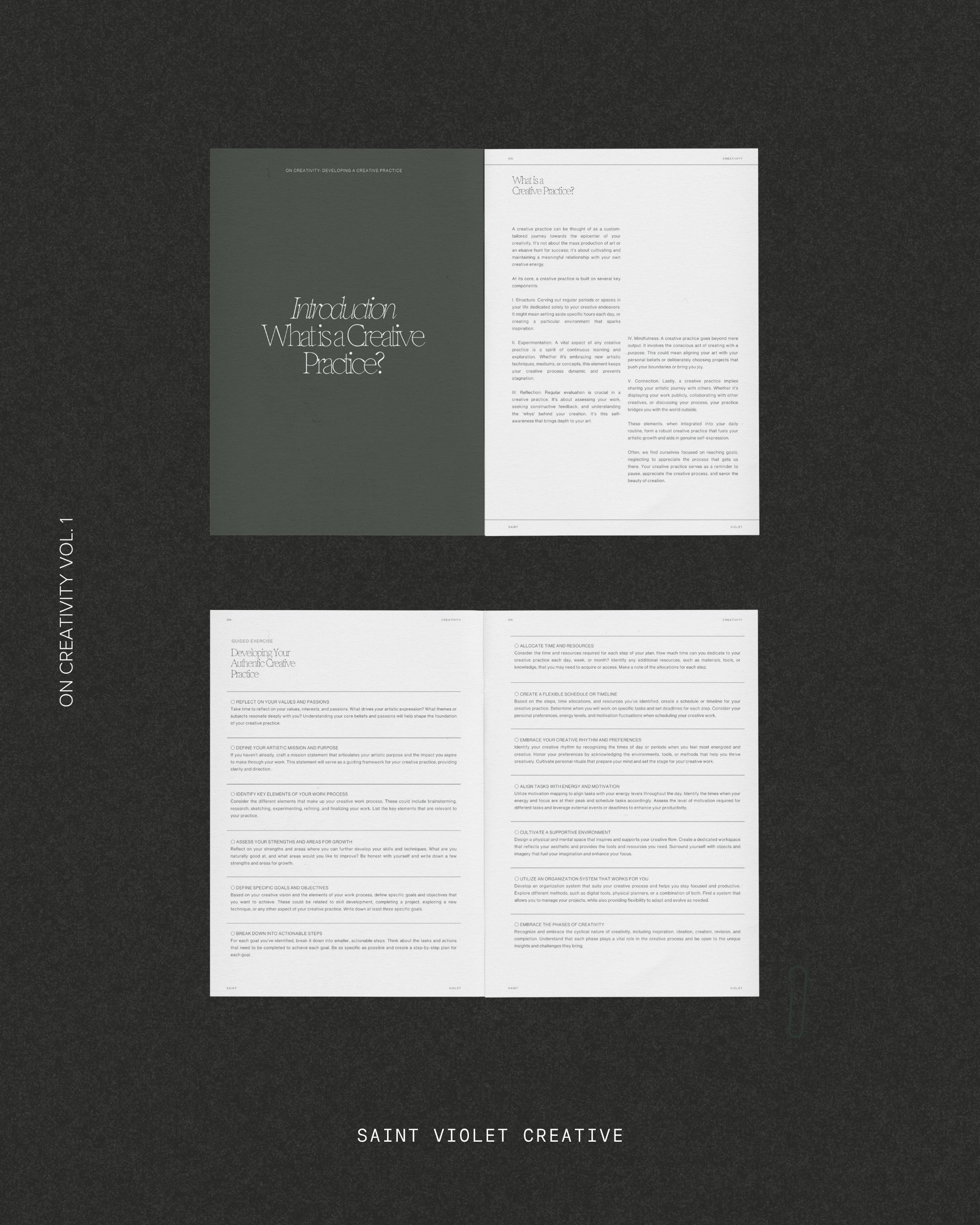 On Creativity Vol. 1: Developing a Creative Practice Zine