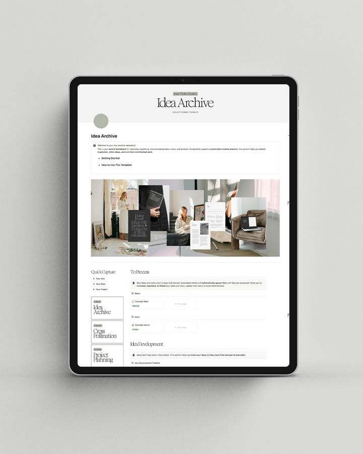 Idea Archive Notion Template