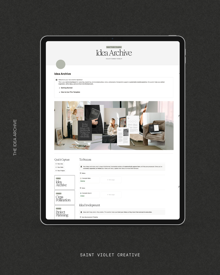 Idea Archive Notion Template