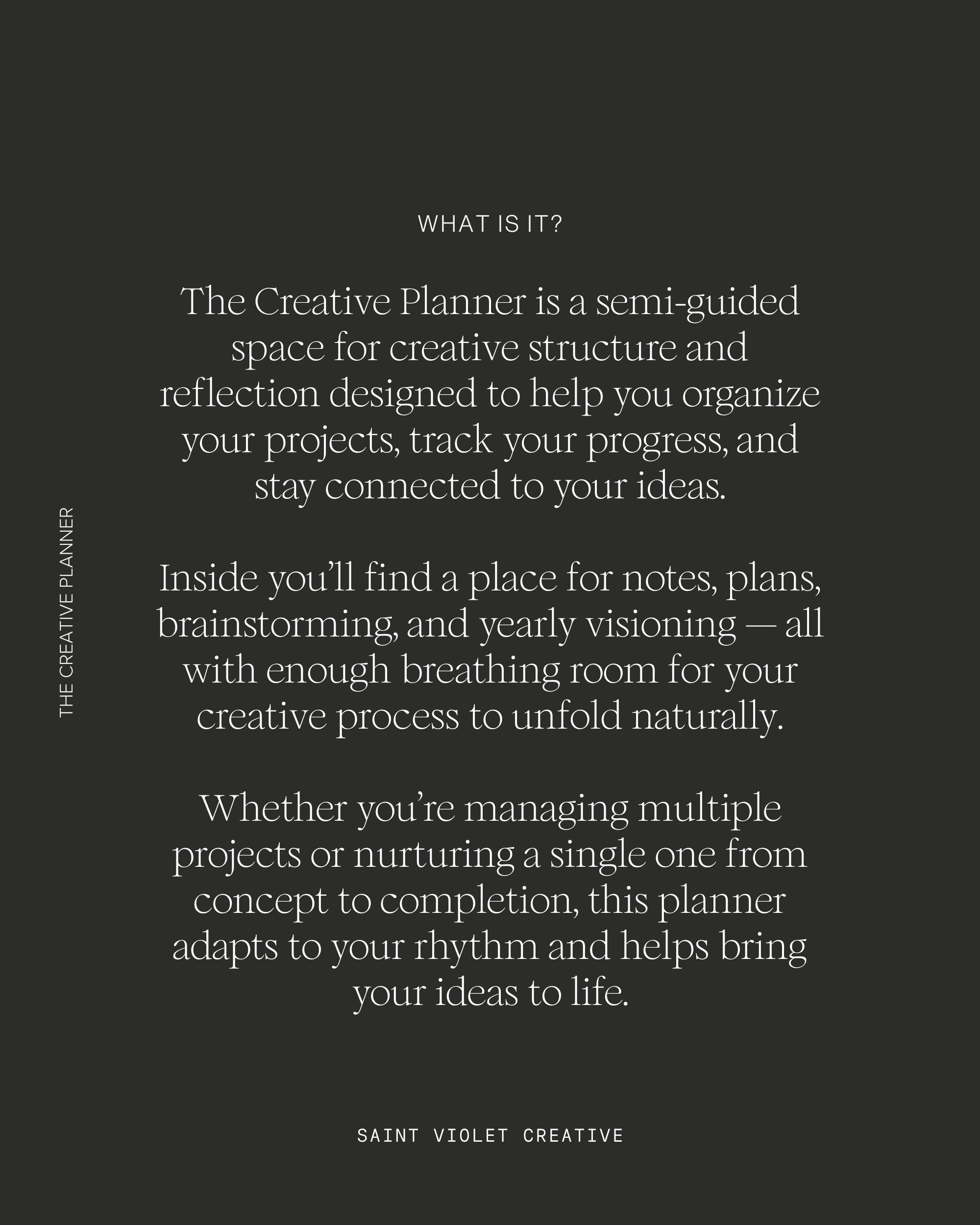 Creative Planner for Artists