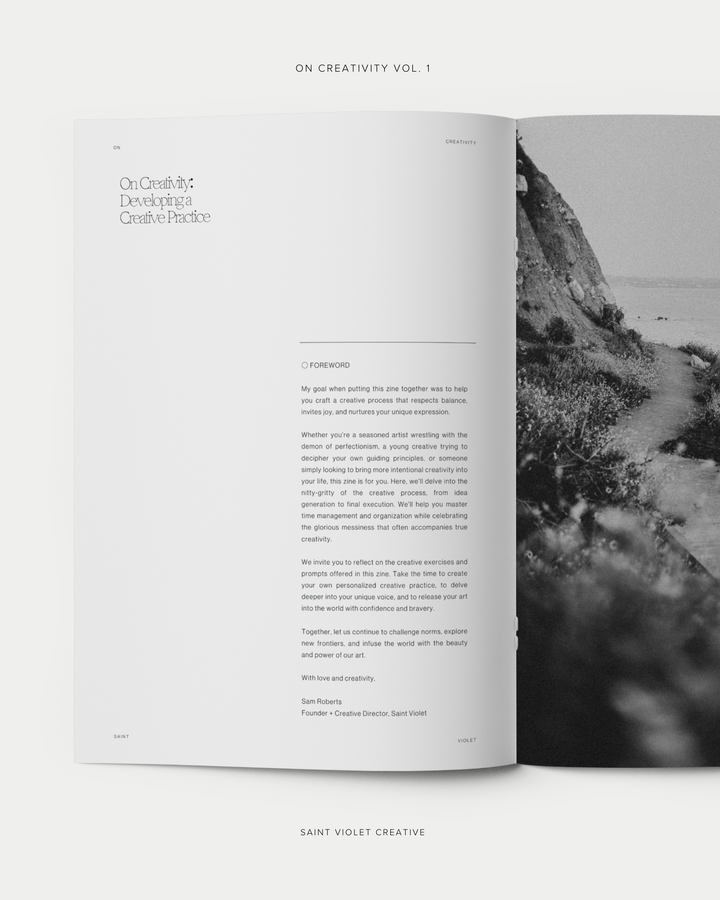 On Creativity Vol. 1: Developing a Creative Practice Zine