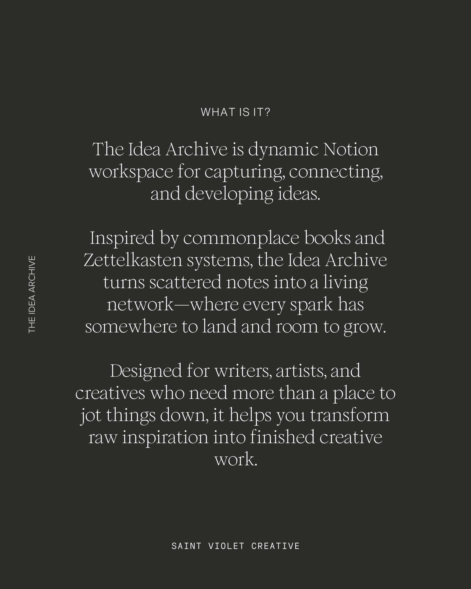 Idea Archive Notion Template