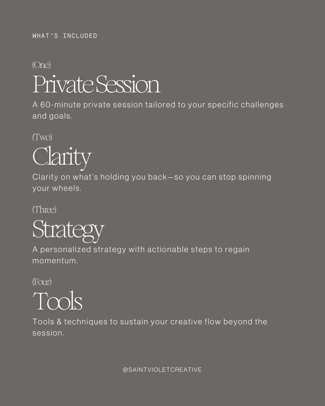 1:1 Creative Coaching