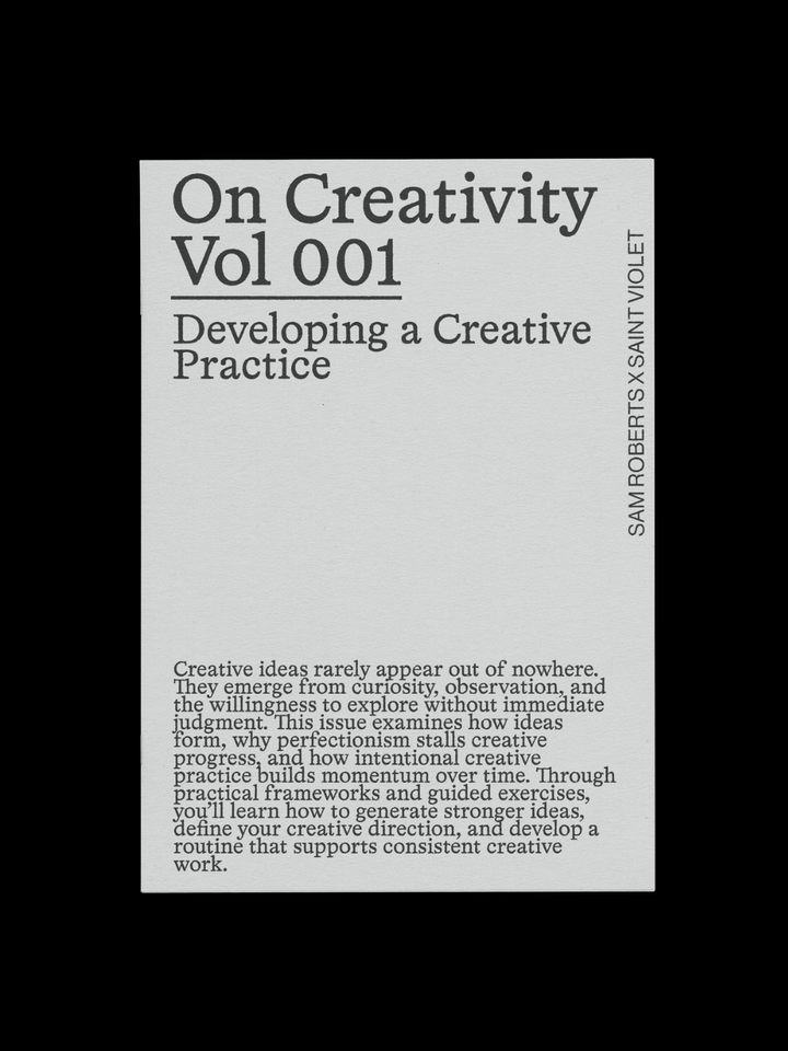 On Creativity Vol. 1: Developing a Creative Practice Zine