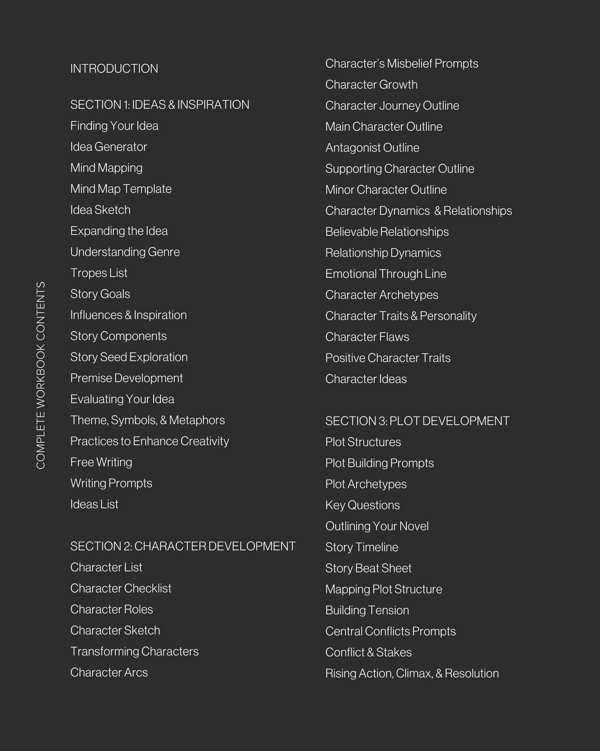 Novel Writing Workbook for Authors