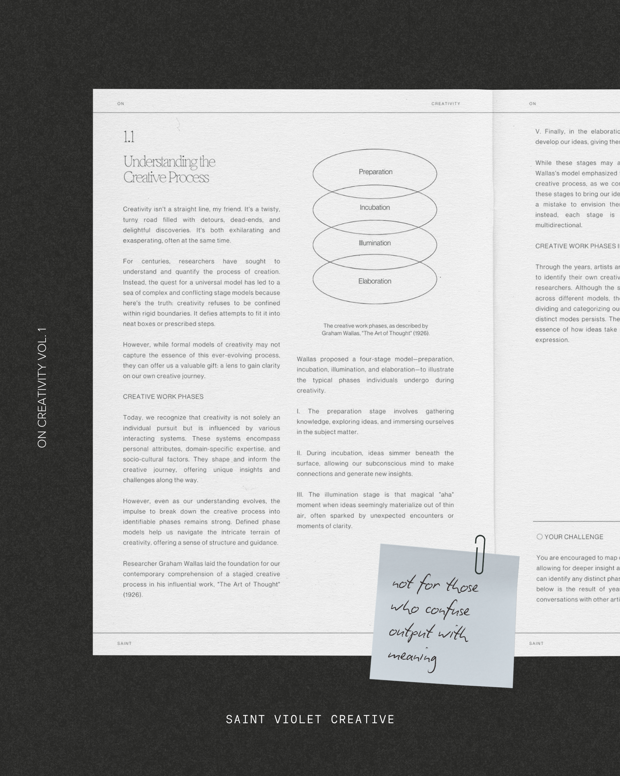 On Creativity Vol. 1: Developing a Creative Practice Zine