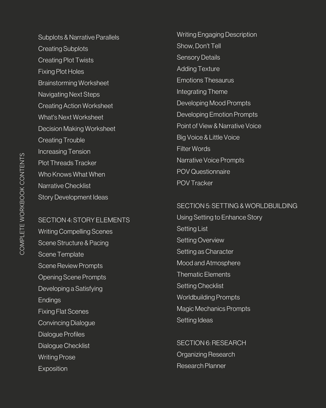 Novel Writing Workbook for Authors