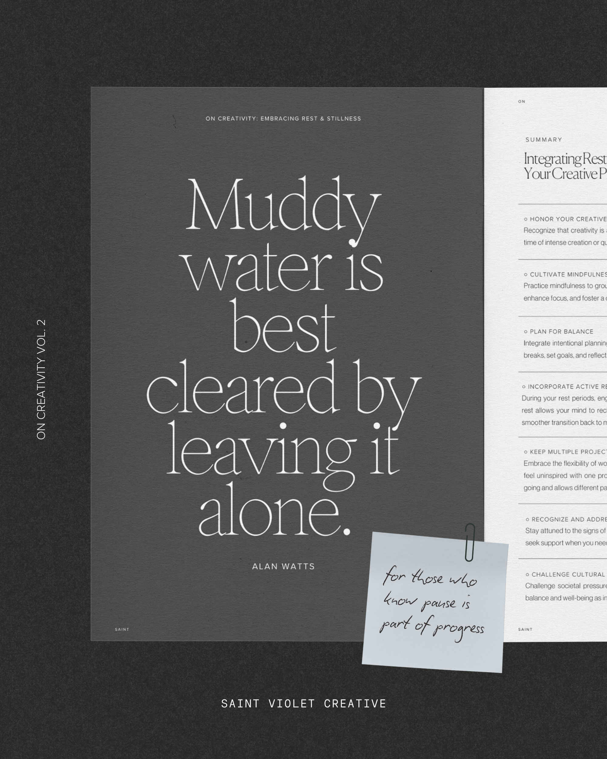 On Creativity Vol. 2: Embracing Rest & Stillness