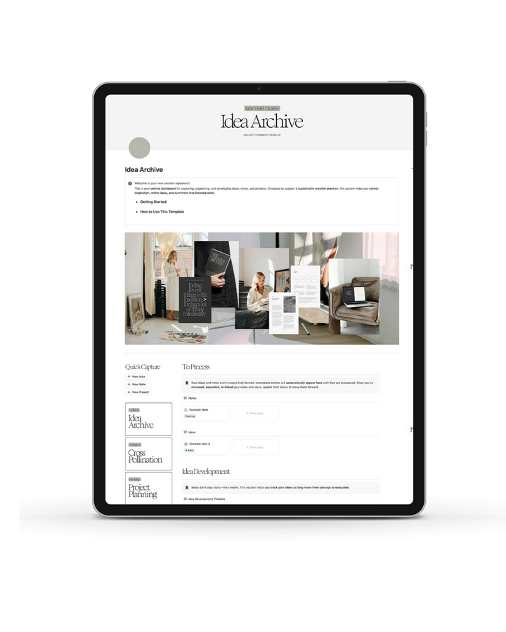 Idea Archive Notion Template