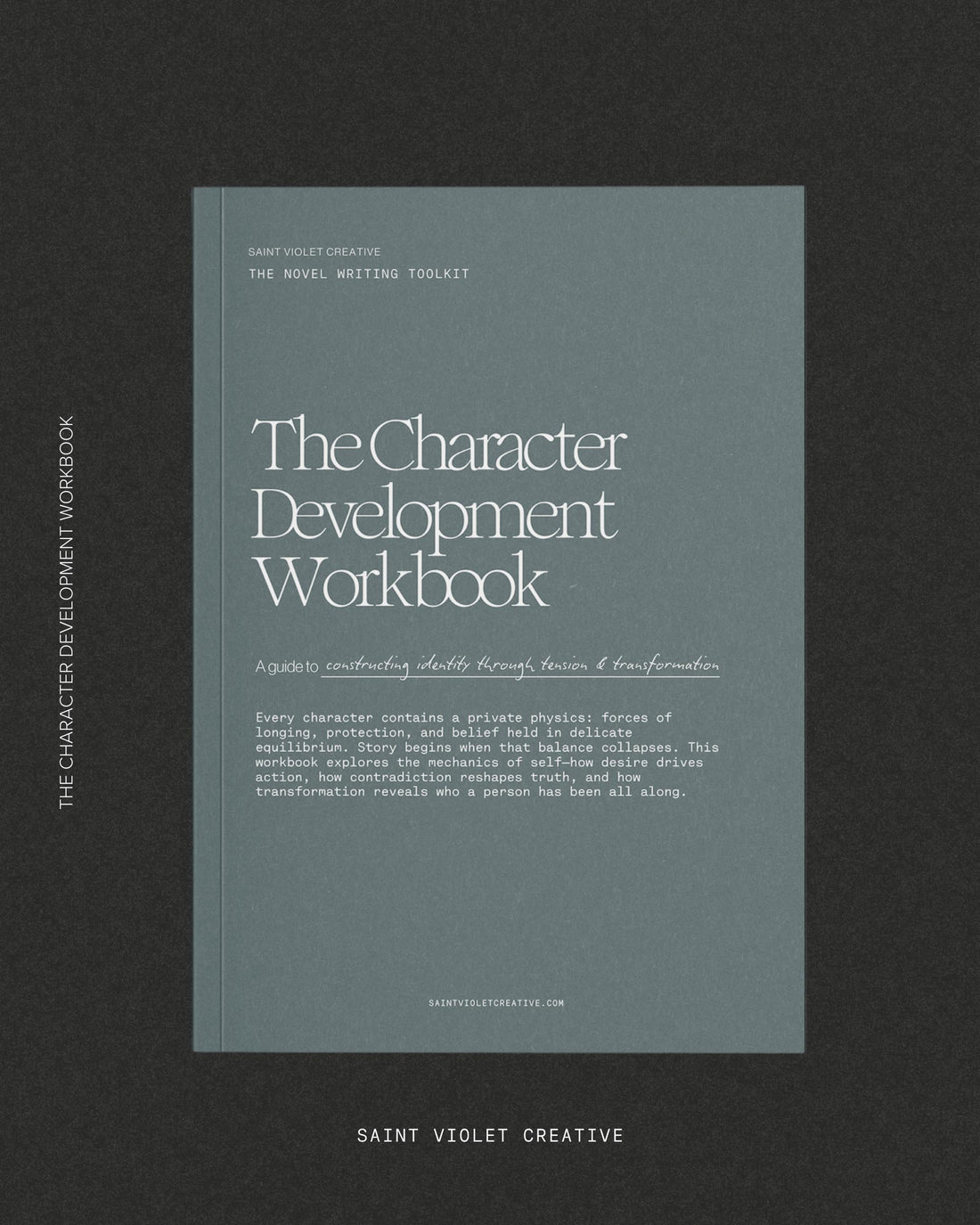 Character Writing Workbook for authors, novelists, and creatives. Advanced creative writing workbook and planner for building believable characters. Includes printable worksheets, prompts, and templates for novel writing, story development, and fiction plotting. Perfect writer gift or author tool for character creation, worldbuilding, and story structure.