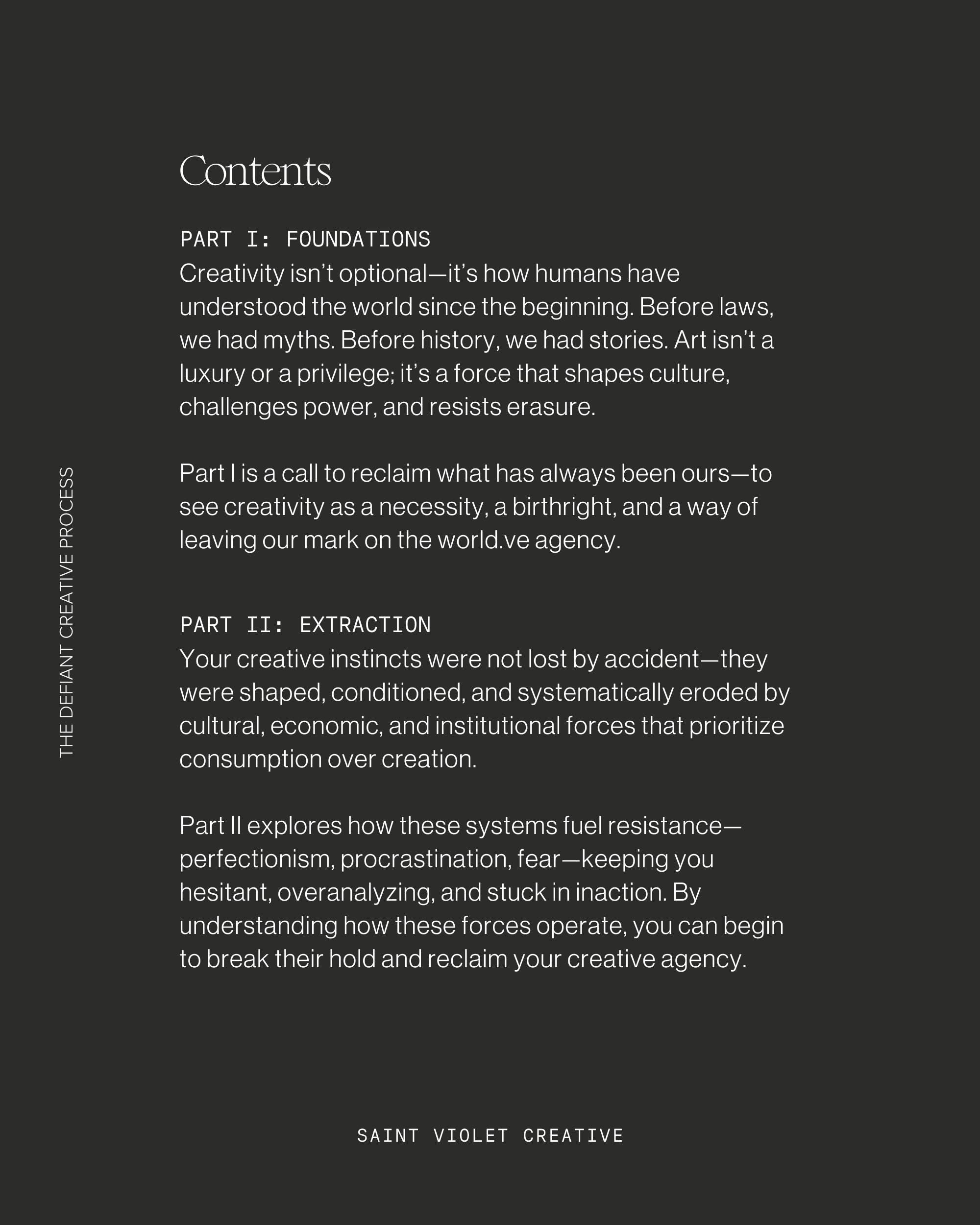 Artistic resistance and creative sustainability guide for artists, writers, and creators. The Defiant Creative Process is a creativity eBook and workbook that helps you build creative habits grounded in attention, rest, and reflection. A powerful artist gift for overcoming creative block.