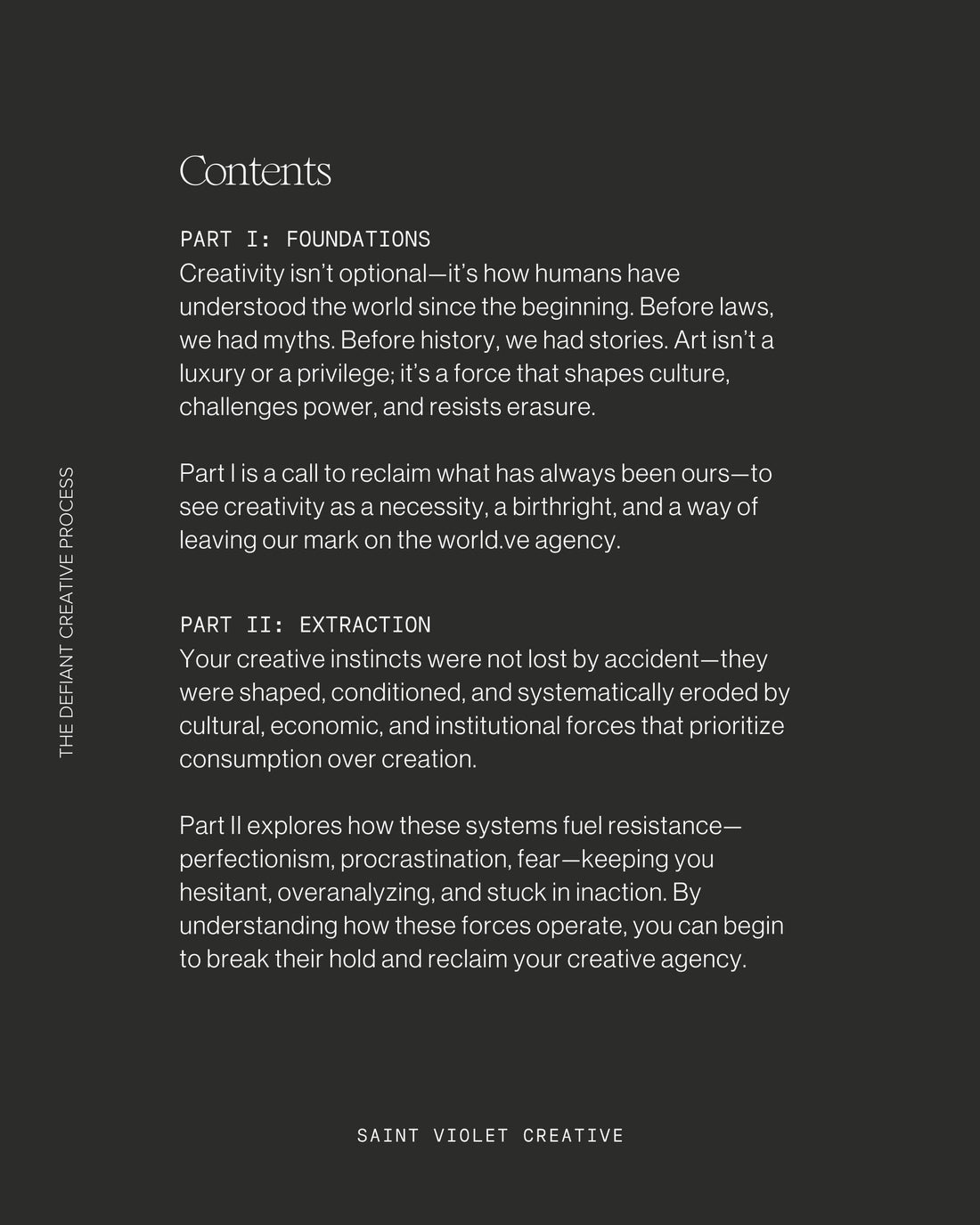 Artistic resistance and creative sustainability guide for artists, writers, and creators. The Defiant Creative Process is a creativity eBook and workbook that helps you build creative habits grounded in attention, rest, and reflection. A powerful artist gift for overcoming creative block.