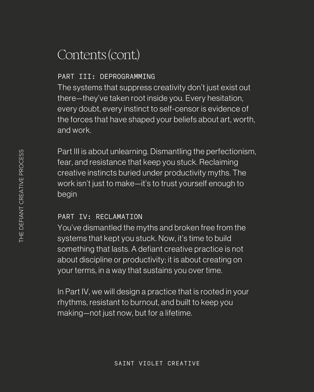 The Defiant Creative Process — a creative mindset workbook for artists, writers, and thinkers. Learn to navigate resistance, rebuild confidence, and nurture a creative life outside hustle culture. A practical creativity eBook for self-guided reflection and creative renewal.