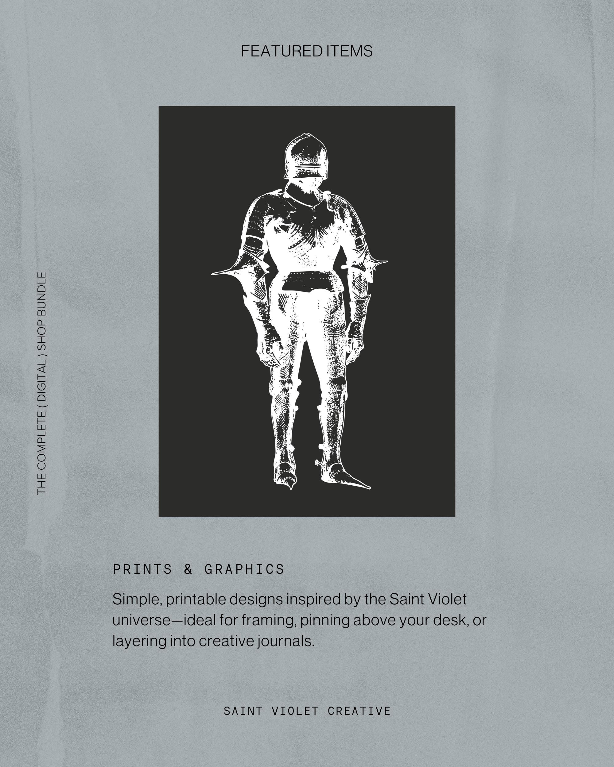 Complete Digital Collection from Saint Violet Creative — includes all writing workbooks, Notion templates, planners, and creative zines. The perfect resource for artists, writers, and creatives seeking structure and inspiration. A beautiful, cohesive digital writer gift bundle.