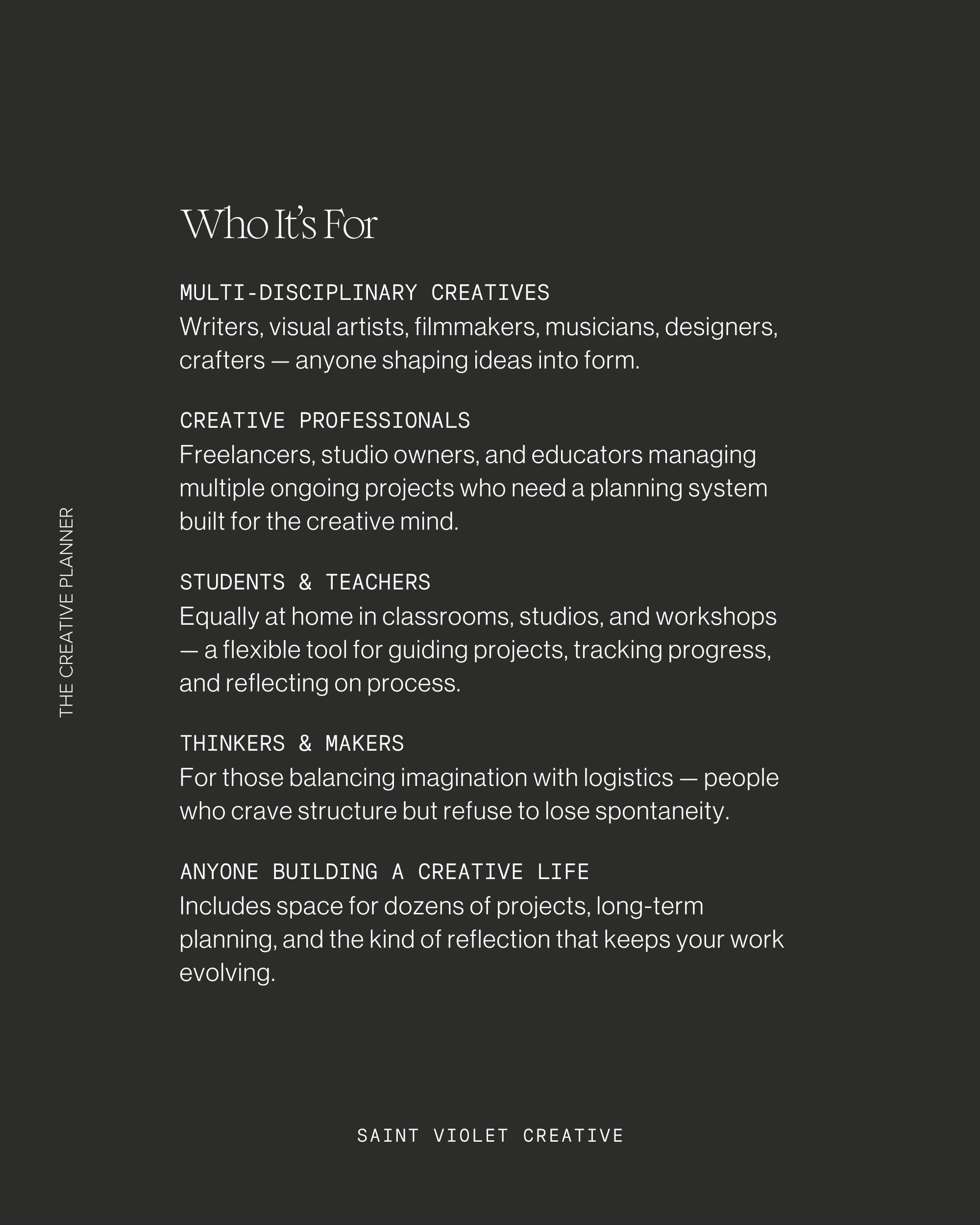 The Creative Planner