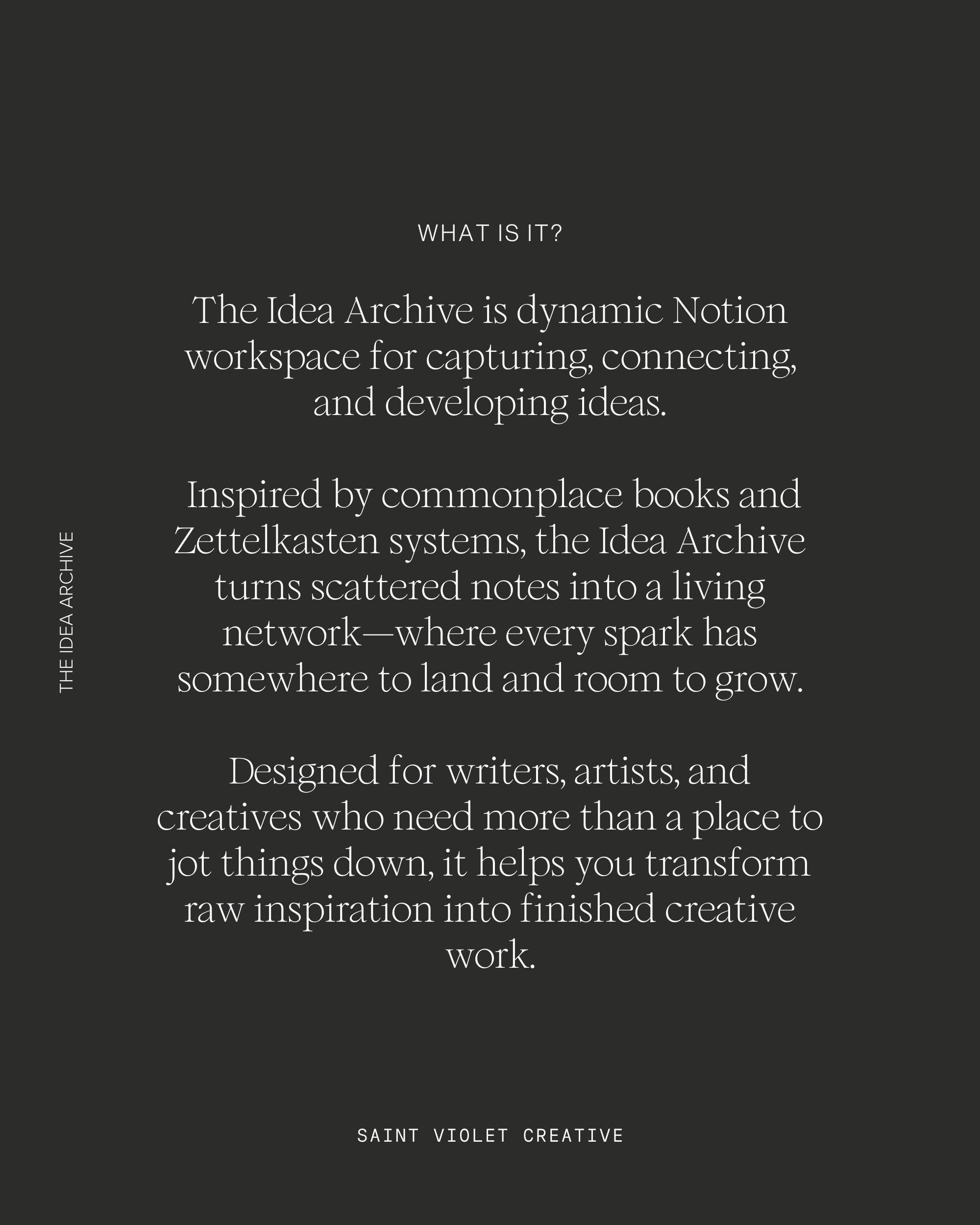 Idea Archive Notion Template