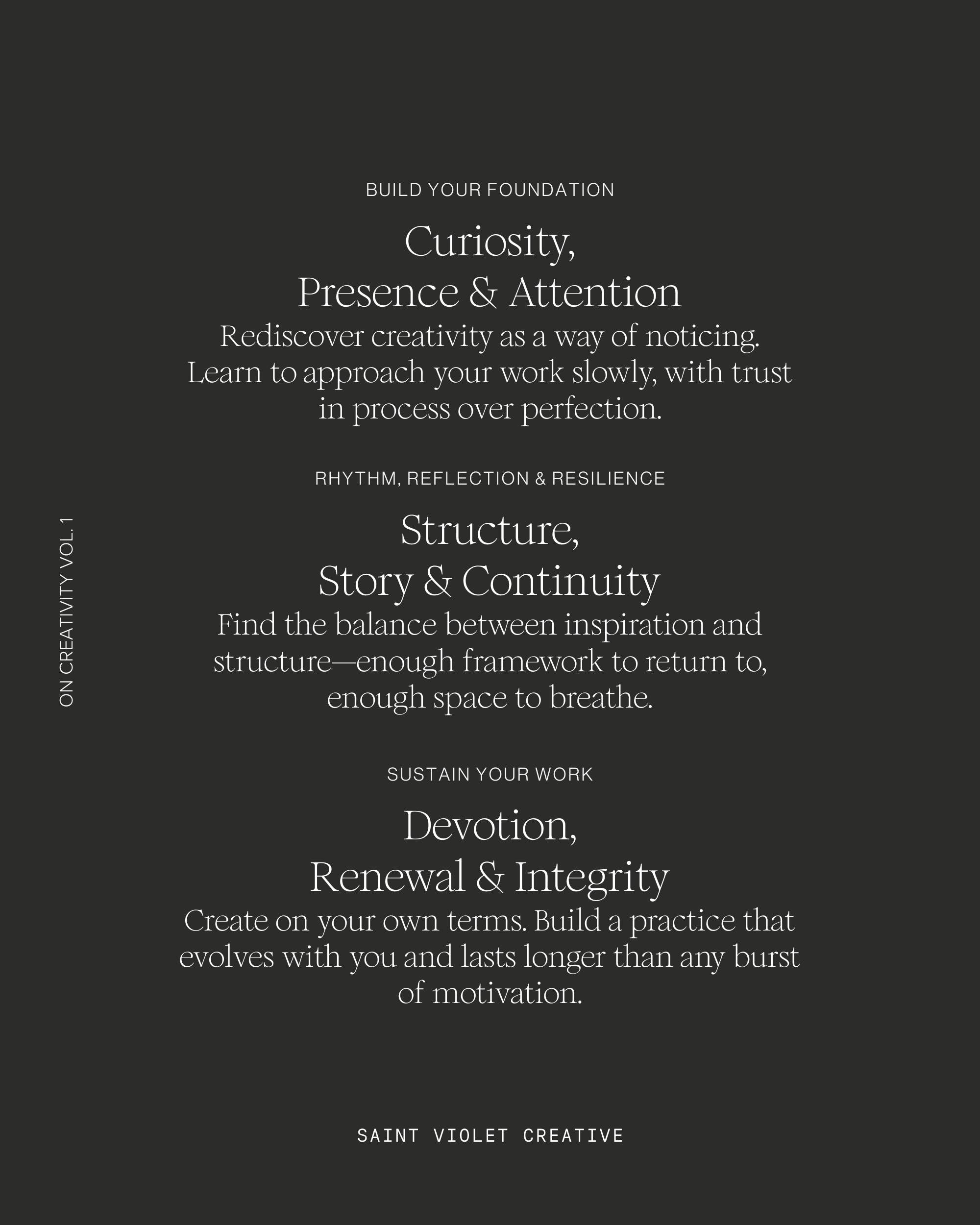 On Creativity Vol. 1: Developing a Creative Practice Zine