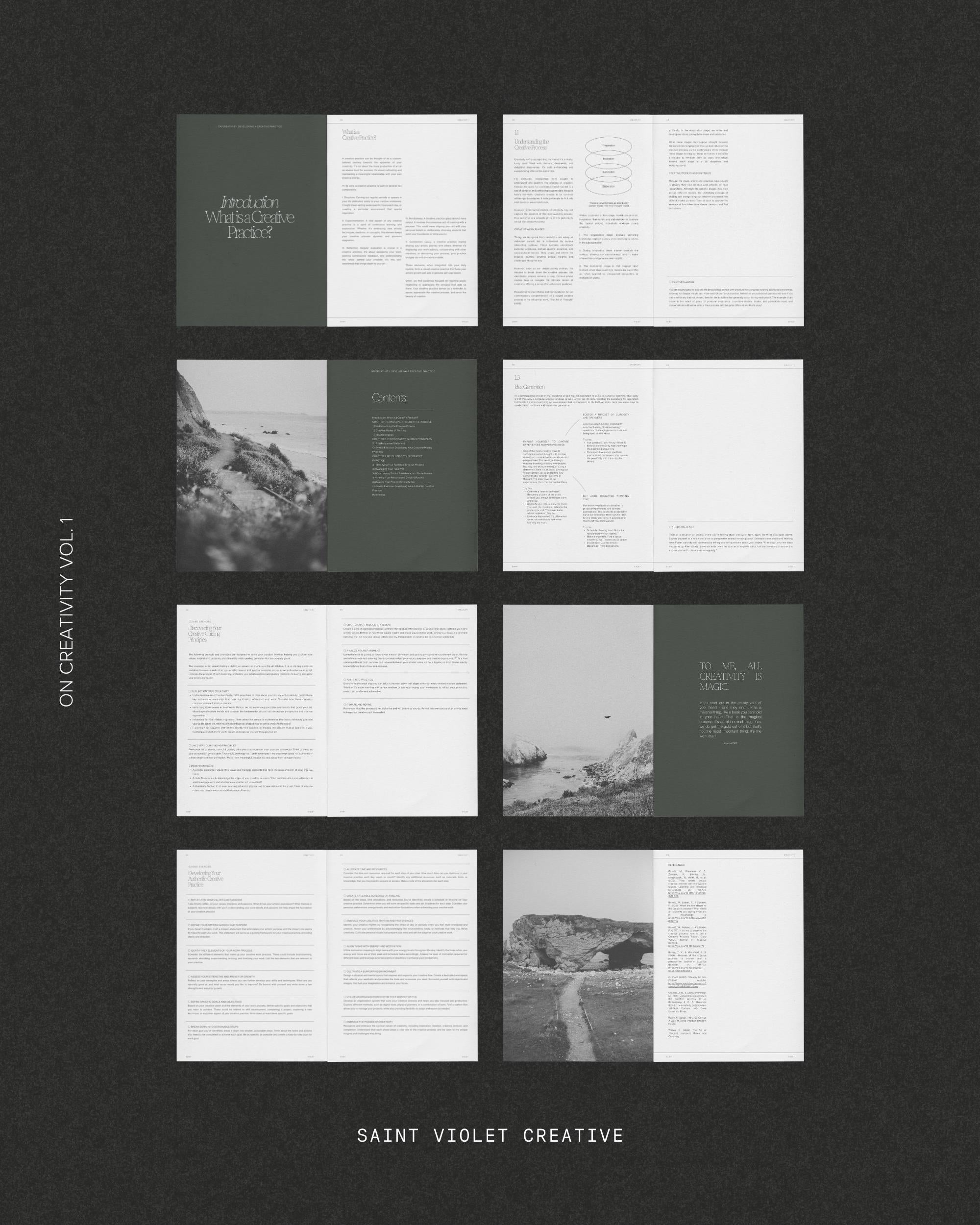 On Creativity Vol. 1: Developing a Creative Practice Zine