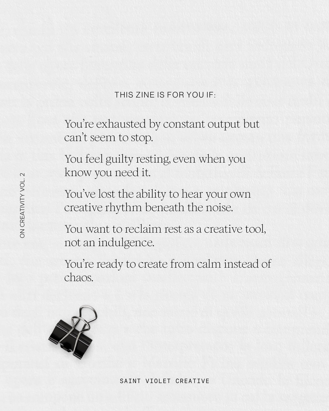 On Creativity Vol. 2: Embracing Rest & Stillness