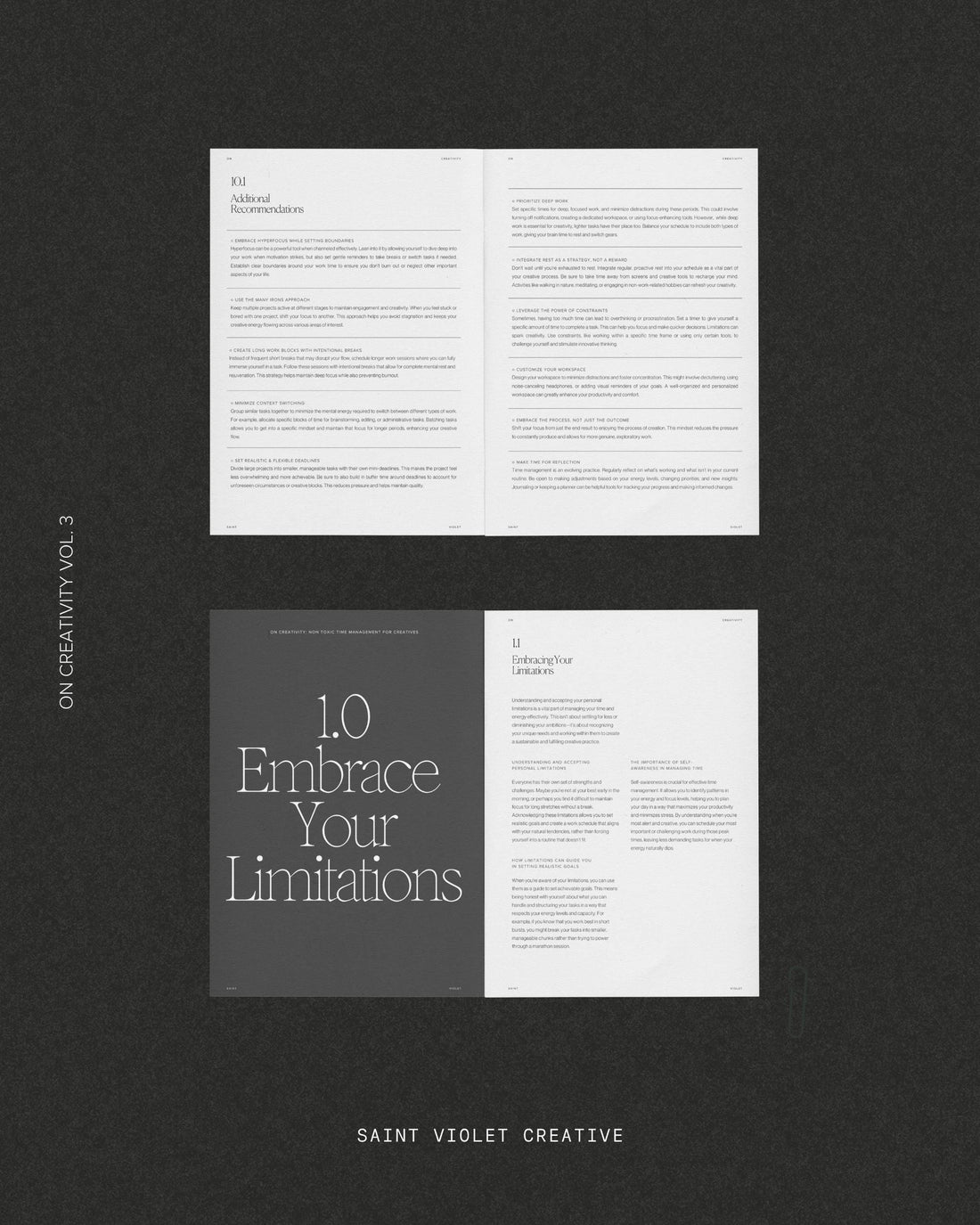 On Creativity Vol. 3: Nontoxic Time Management Techniques for Creatives