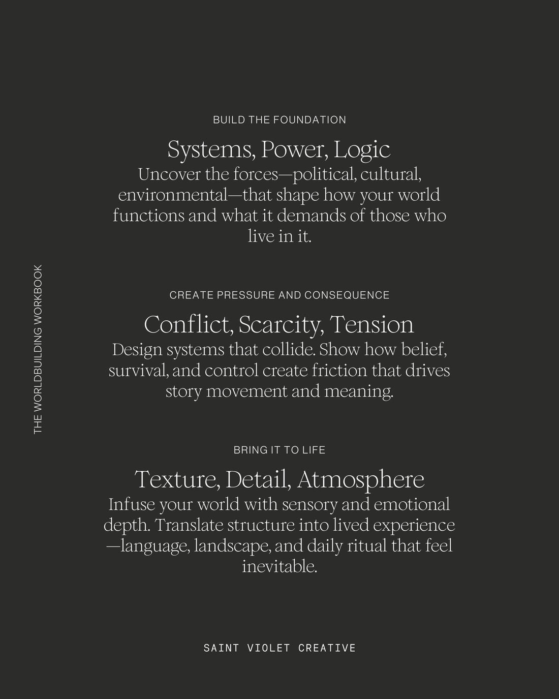 Worldbuilding Workbook for fantasy and sci-fi authors, filled with creative writing prompts, setting design templates, and structured worksheets for developing speculative worlds. A perfect writer gift and creative writing tool to help plan novels, track story logic, and build believable fictional environments that drive plot and character.
