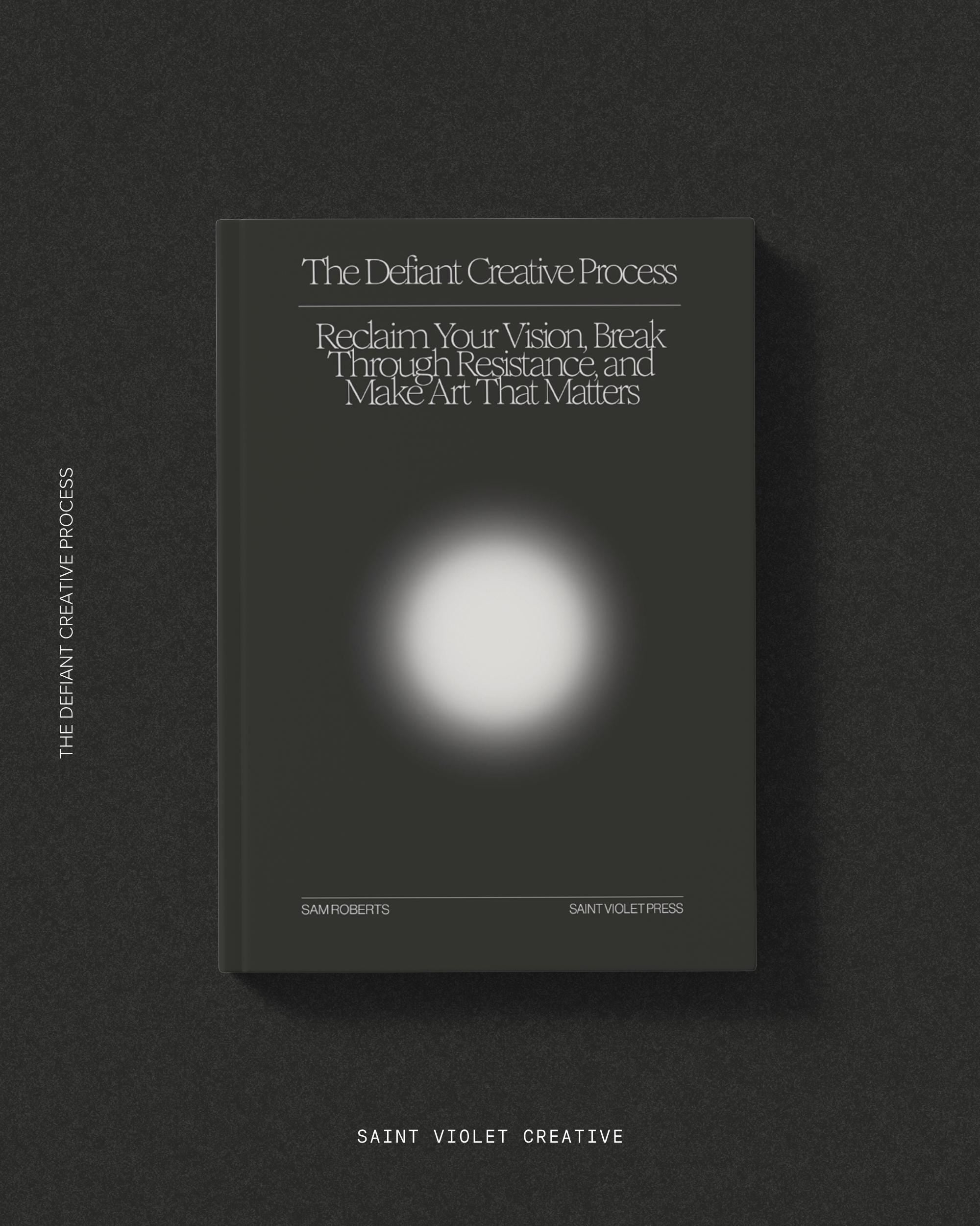 The Defiant Creative Process — a creativity workbook and eBook for artists, writers, and makers rebuilding their creative rhythm. This creative process guide explores resistance, burnout, and the psychology of making art with purpose. A perfect gift for artists or writers overcoming creative block, rediscovering flow, and seeking a sustainable practice that lasts beyond inspiration.