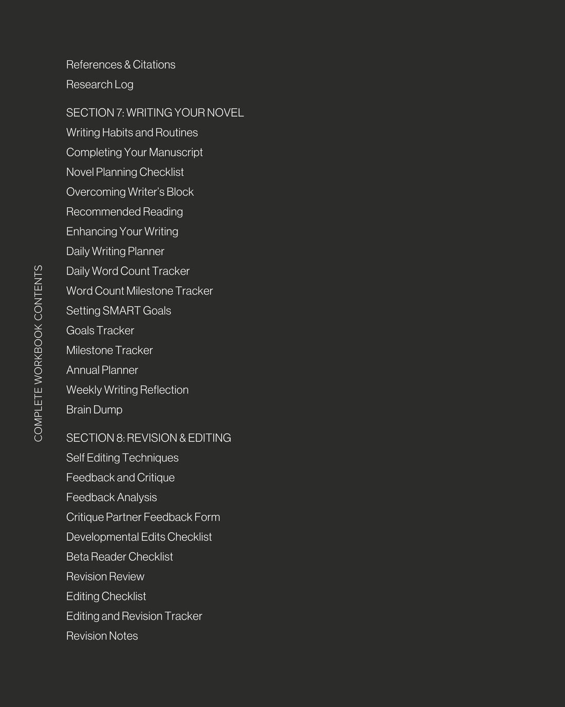 Novel Writing Workbook and guide for fiction authors. With 300 pages of structured exercises, writing prompts, and story trackers, it’s a creative planner that supports every stage of writing—from idea generation to revision. An ideal author planner, writer gift, and workbook for novel creation.