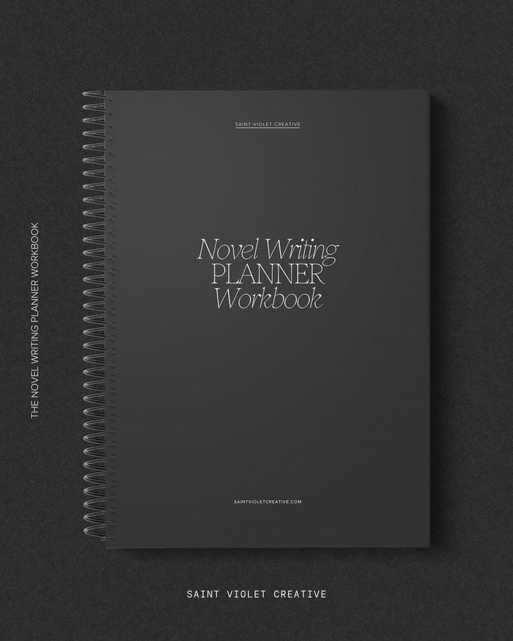Novel Writing Workbook and Planner for authors who value structure, creativity, and progress. This 300-page guide covers character development, story arcs, worldbuilding, and revision. Perfect creative writing workbook and writer gift for organizing your ideas and plotting your next novel.