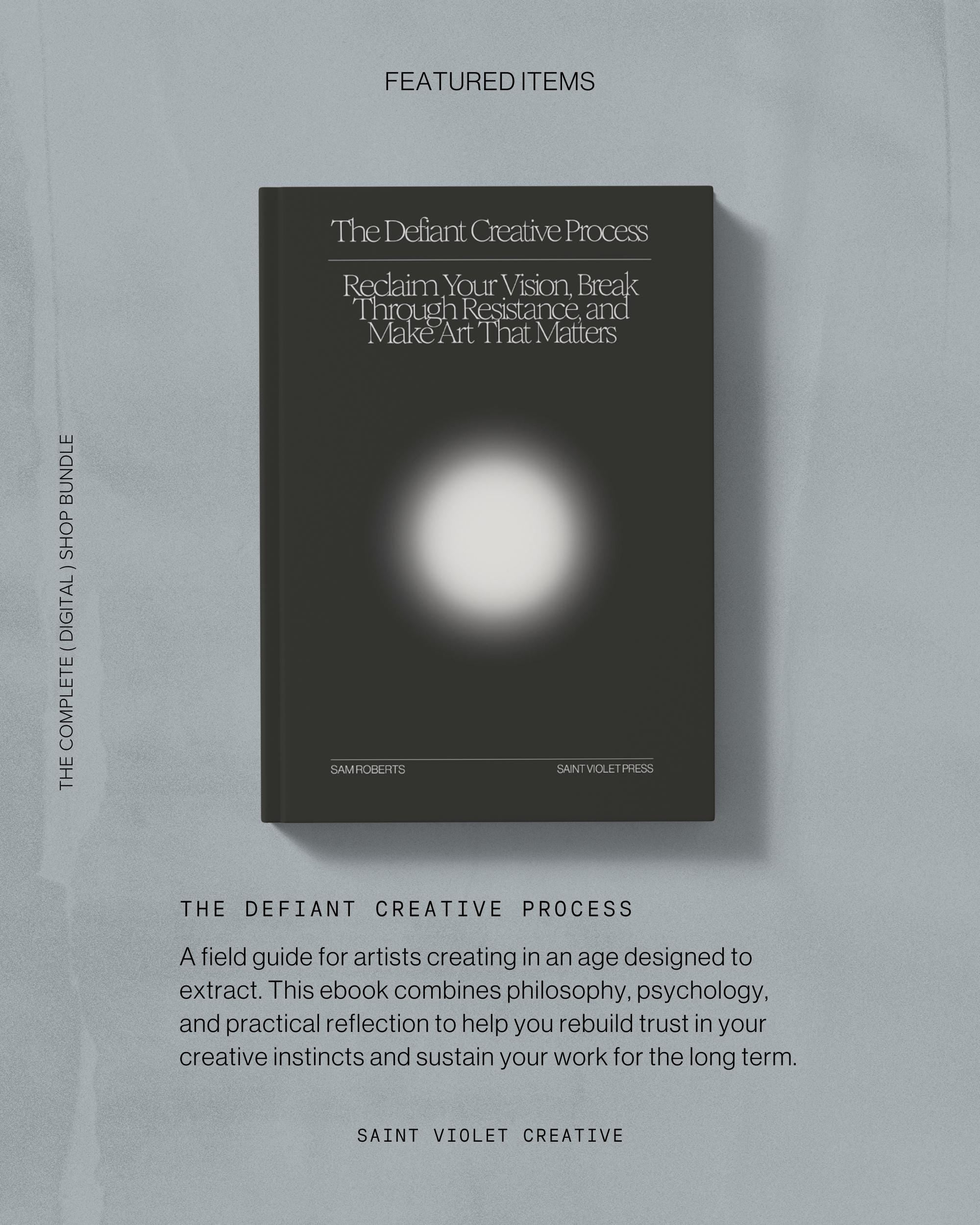The Complete Saint Violet Shop Bundle — every digital and printable product in one download. Includes creative writing workbooks, Notion templates, planners, zines, and art prints. A full creative toolkit and perfect writer gift for artists and authors building a meaningful practice.