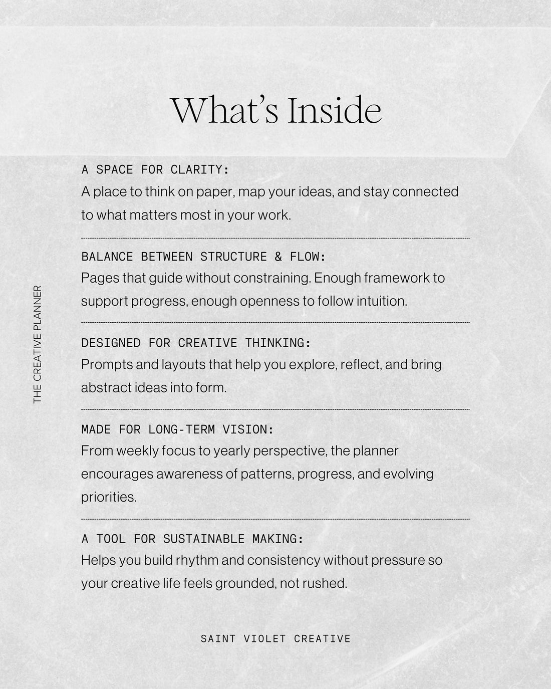 The Creative Planner