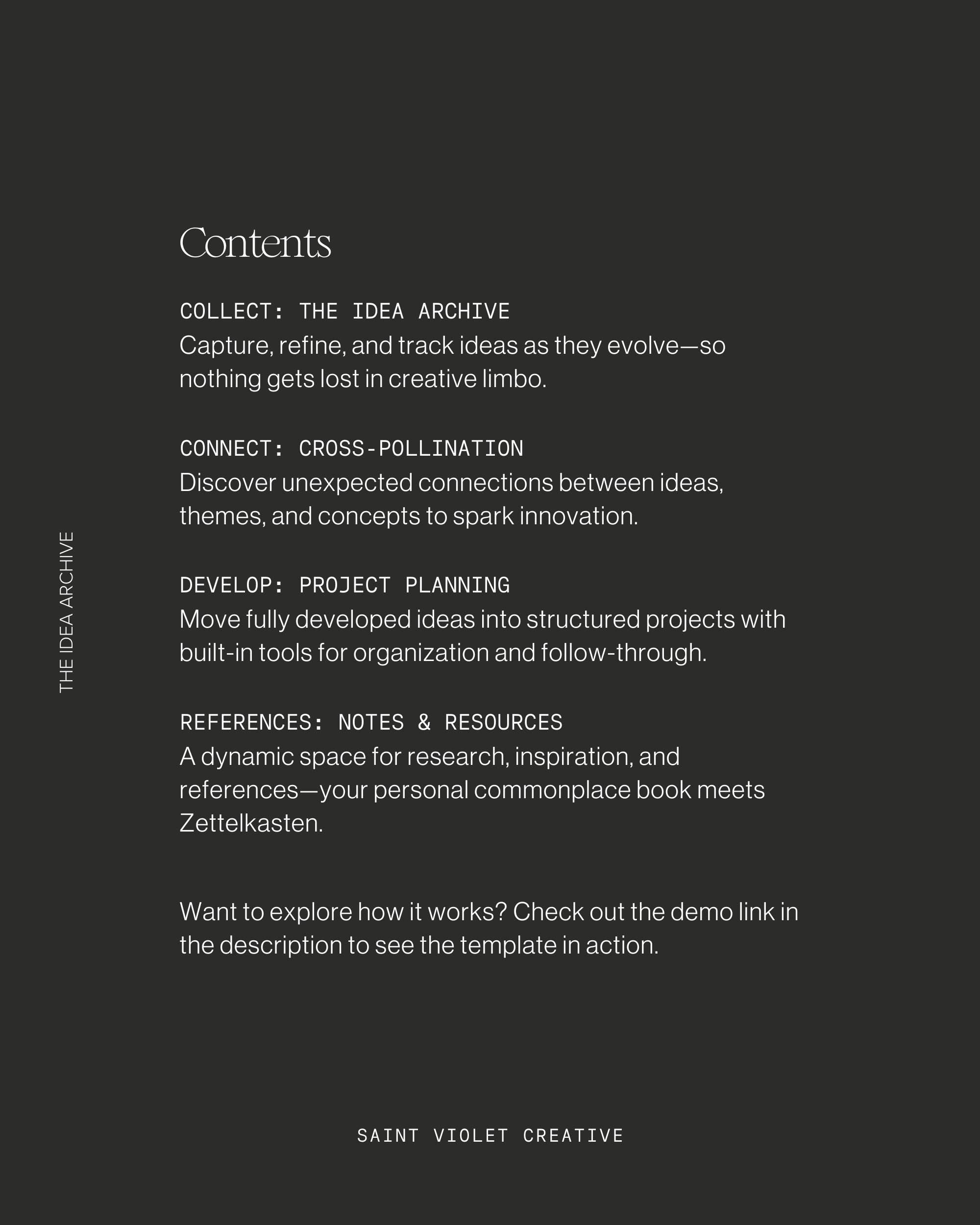 Idea Archive Notion Template