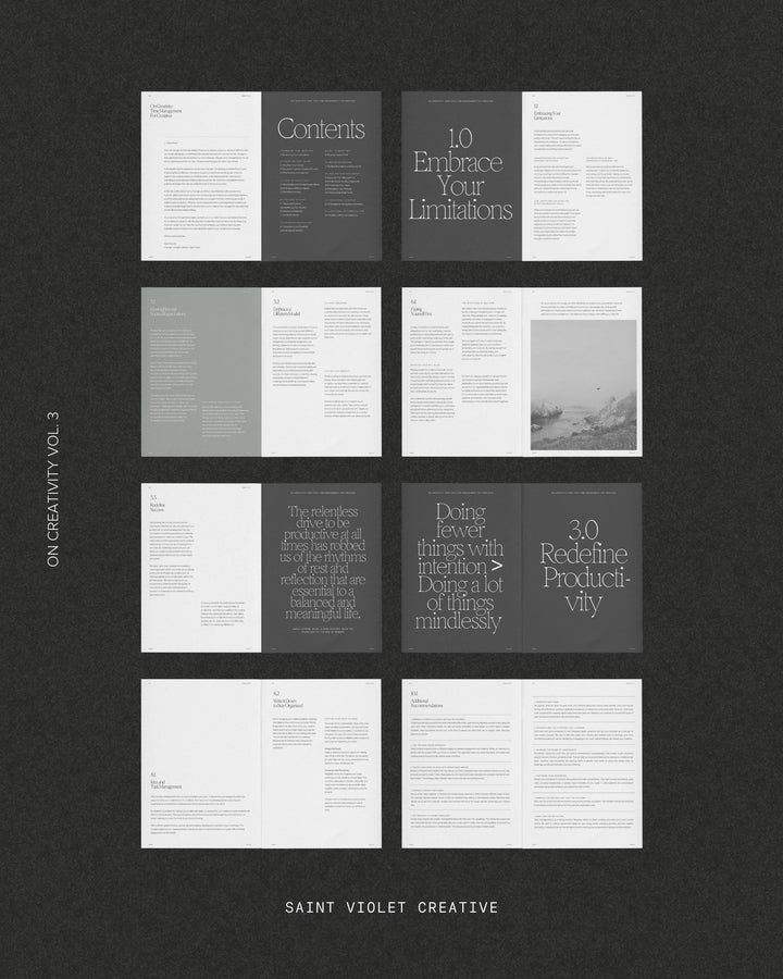 On Creativity Vol. 3: Nontoxic Time Management Techniques for Creatives