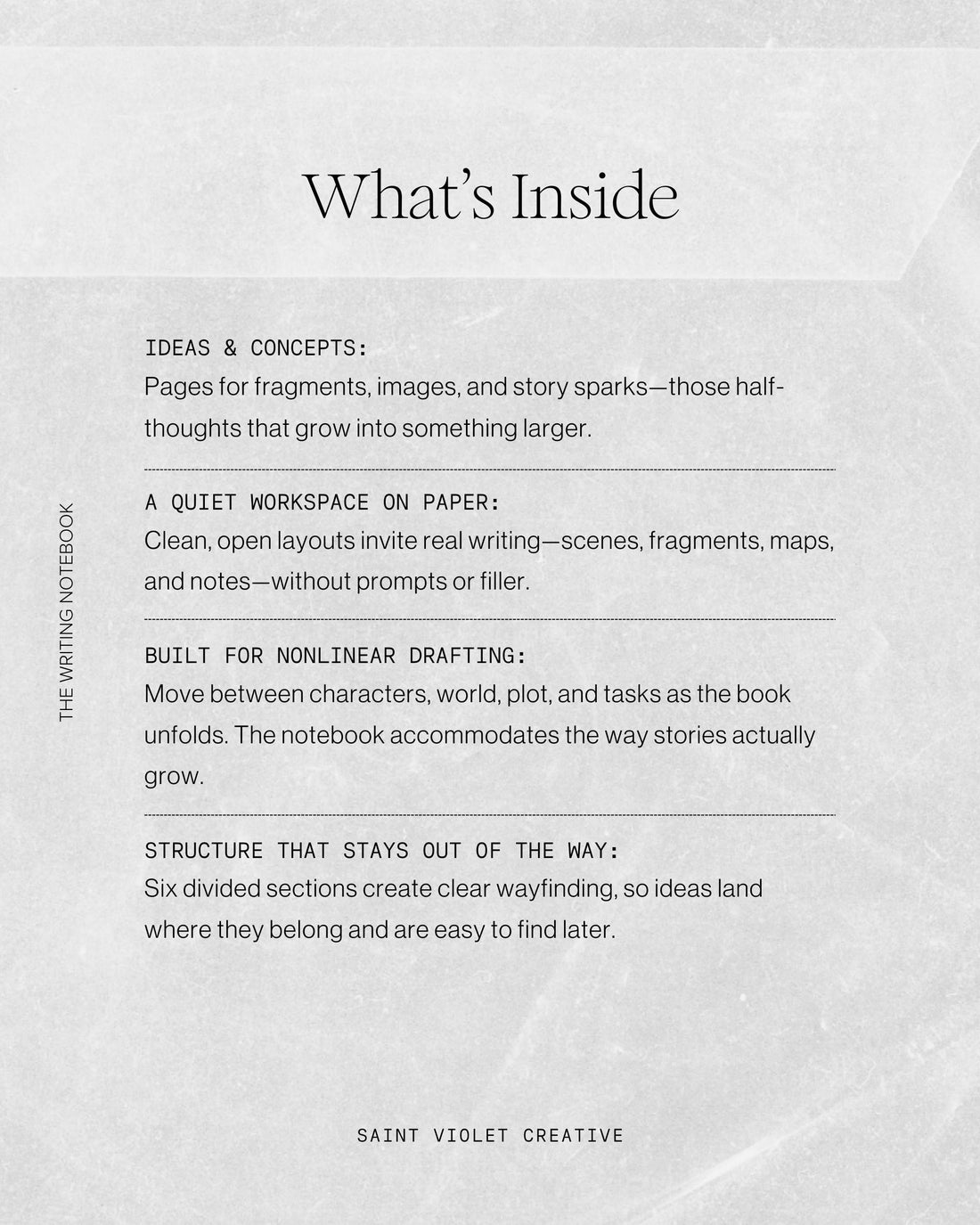 The Writing Notebook