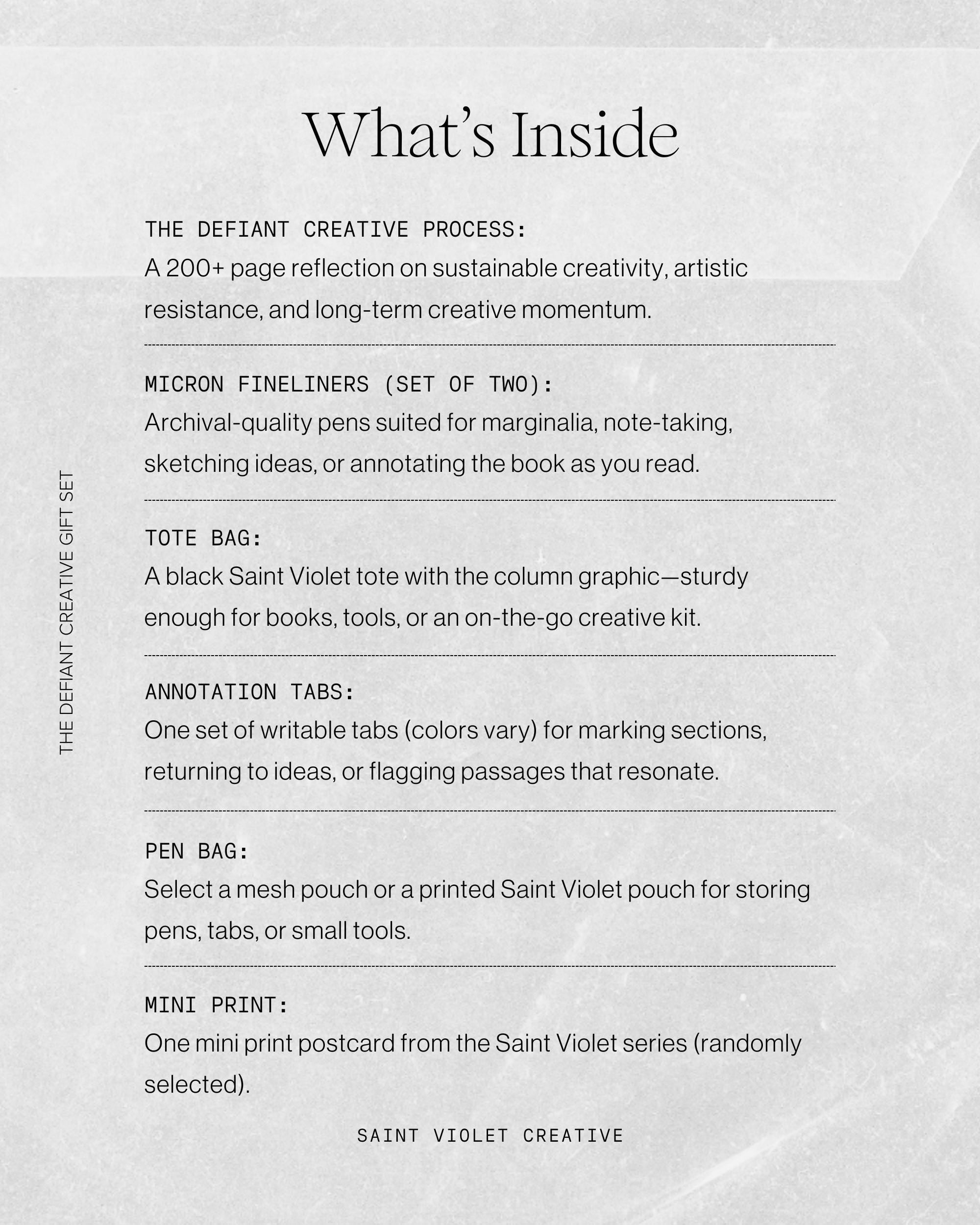 The Defiant Creative Gift Set