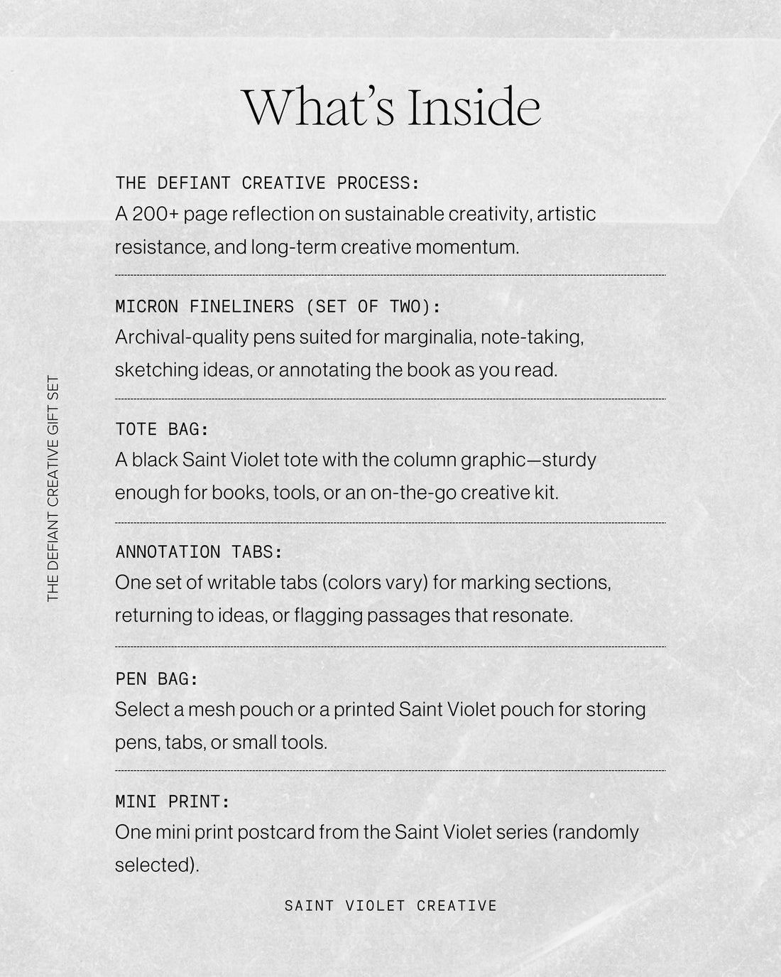 The Defiant Creative Gift Set