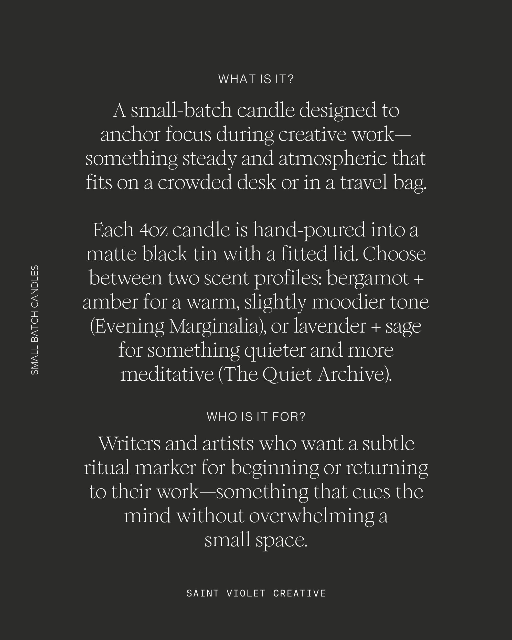 Scented Small Batch Candles