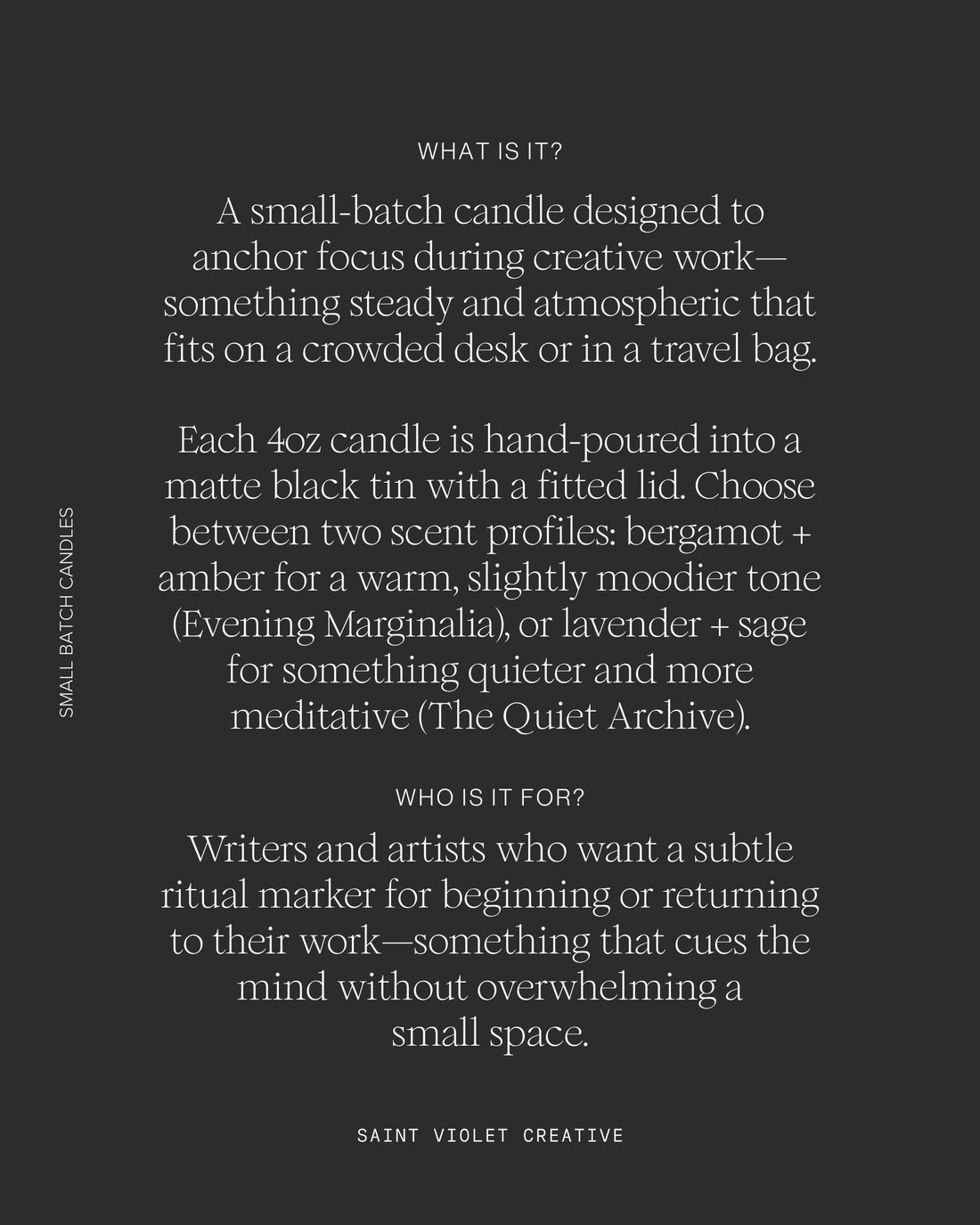 Scented Small Batch Candles