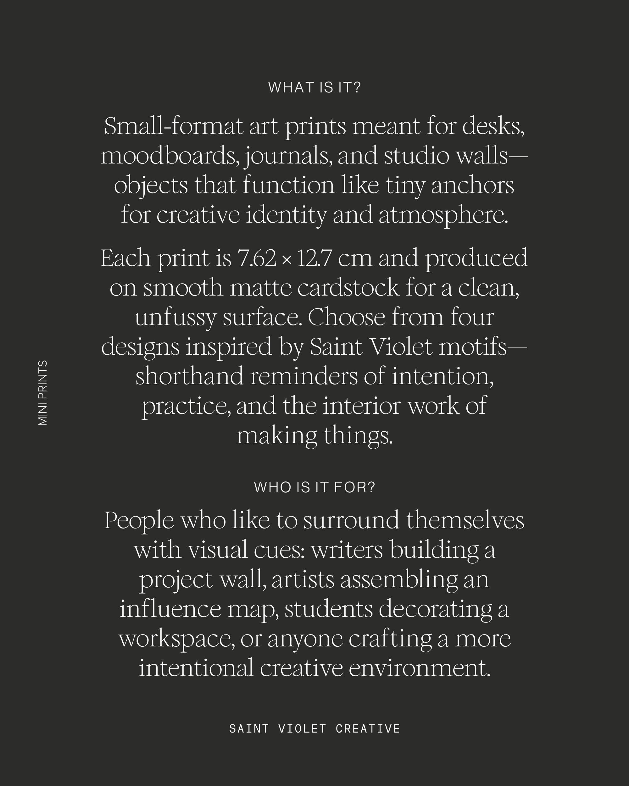 Mini Prints